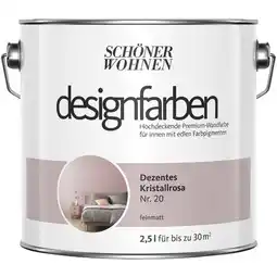 Hagebau SCHÖNER WOHNEN FARBE Dispersionsfarbe Designfarben, Dezentes Kristallrosa, matt Angebot