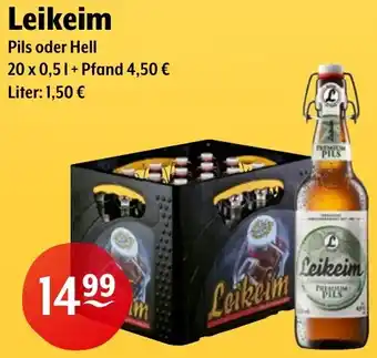 Trink und Spare Leikeim Pils oder Hell Angebot