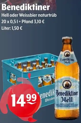 Trink und Spare Benediktiner Hell oder Weissbier Angebot