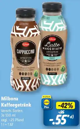 Lidl Milbona Kaffeegetränk Angebot