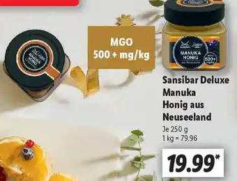 Lidl Sansibar Deluxe Manuka Honig aus Neuseeland Angebot