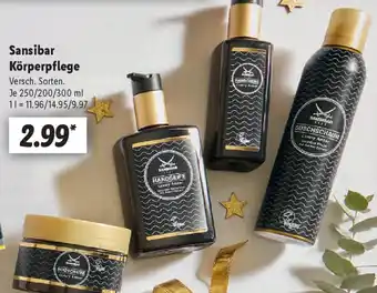 Lidl Sansibar Körperpflege Angebot