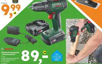 Globus Baumarkt BOSCH Akkubohrschrauber ,,Universal Drill" Angebot