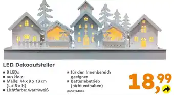 Globus Baumarkt LED Dekoaufsteller Angebot