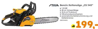 Globus Baumarkt STIGA Benzin Kettensäge „CS 545" Angebot