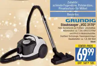 E-Center GRUNDIG Staubsauger ,,VCC 3170" Angebot