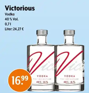 Trink und Spare Victorious vodka Angebot