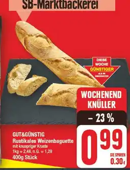 Edeka Gut&günstig rustikales weizenbaguette Angebot