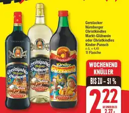 Edeka Gerstacker nürnberger christkindles markt-glühwein oder christkindles kinder-punsch Angebot