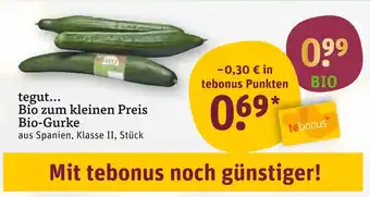 tegut Tegut... bio zum kleinen preis bio-gurke Angebot