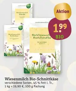 tegut Wiesenmilch, bio bio-schnittkäse Angebot