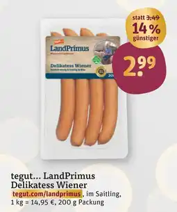 tegut Tegut... landprimus delikatess wiener Angebot