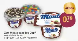 tegut Zott monte oder top cup Angebot