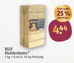 tegut Ruf holzbriketts Angebot