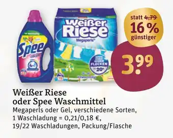 tegut Weißer riese oder spee waschmittel Angebot