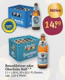 tegut Benediktiner oder oberbräu hell Angebot