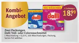 tegut Dalli voll- oder colorwaschmittel Angebot