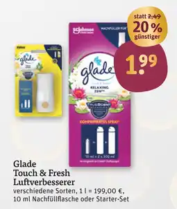 tegut Glade touch & fresh luftverbesserer Angebot