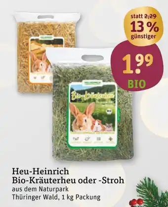 tegut Heu-heinrich bio-kräuterheu oder -stroh Angebot