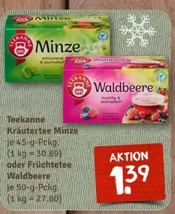 nahkauf Teekanne kräutertee minze oder früchtetee waldbeere Angebot