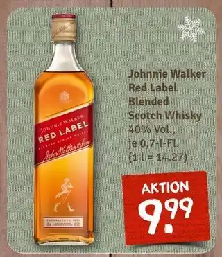 nahkauf Johnnie walker red label blended scotch whisky Angebot