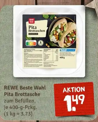 nahkauf Rewe beste wahl pita brottasche Angebot