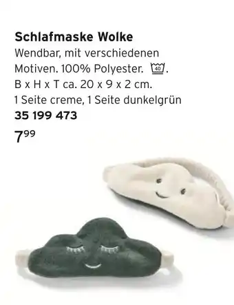 Tchibo Schlafmaske wolke Angebot