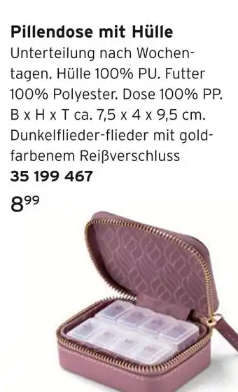 Tchibo Pillendose mit hülle Angebot