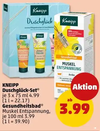 PENNY Kneipp duschglück-set oder gesundheitsbad muskel entspannung Angebot