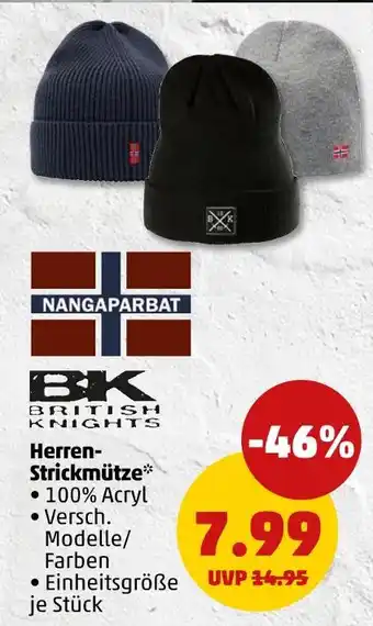 PENNY Nangaparbat oder bk british knights herren-strickmütze Angebot