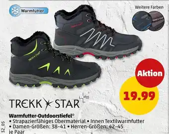 PENNY Trekk star warmfutter-outdoorstiefel Angebot