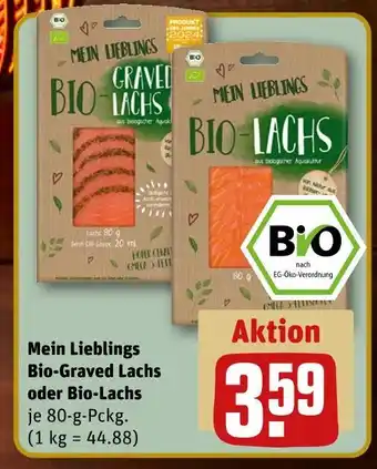 REWE Mein lieblings bio-graved lachs oder bio-lachs Angebot