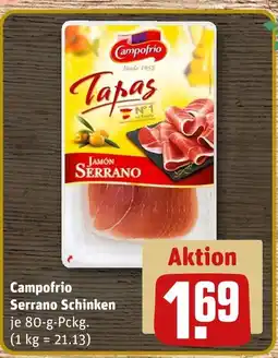 REWE Campofrio serrano schinken Angebot