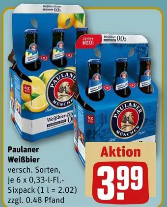 REWE Paulaner weißbier Angebot