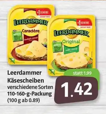 Markant Markt Leerdammer Käsescheiben Angebot