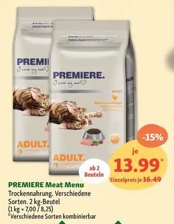 Fressnapf PREMIERE Meat Menu Angebot