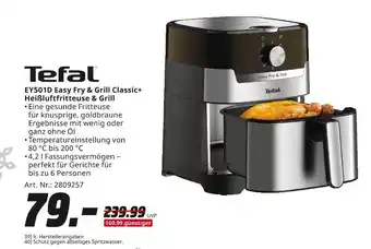 MediaMarkt Tefal ey501d easy fry & grill classic+ heißluftfritteuse & grill Angebot