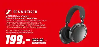 MediaMarkt Sennheiser momentum 4 wireless over-ear bluetooth kopfhörer Angebot