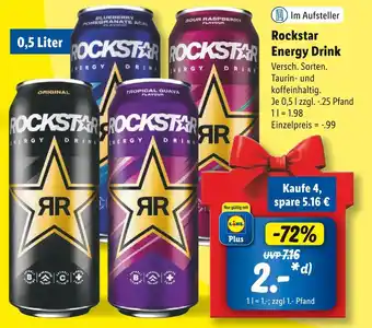 Lidl Rockstar energy drink Angebot