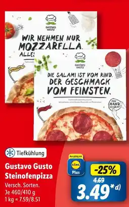 Lidl Gustavo gusto steinofenpizza Angebot