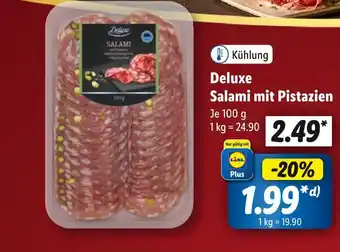 Lidl Deluxe salami mit pistazien Angebot