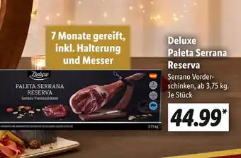 Lidl Deluxe paleta serrana reserva Angebot