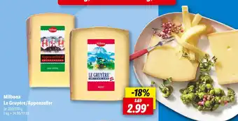 Lidl Milbona le gruyère/appenzeller Angebot