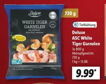 Lidl Deluxe asc white tiger garnelen Angebot