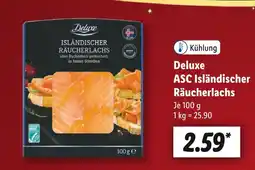 Lidl Deluxe asc isländischer räucherlachs Angebot