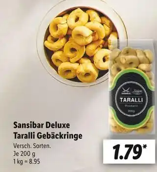 Lidl Sansibar deluxe taralli gebäckringe Angebot