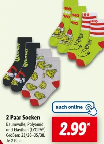 Lidl Lycra 2 paar socken Angebot