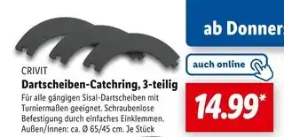 Lidl Crivit dartscheiben-catchingring, 3-teilig Angebot