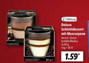 Lidl Deluxe schichtdessert mit mascarpone Angebot