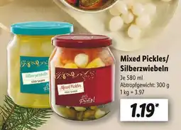 Lidl Mixed pickles oder silberzwiebeln Angebot